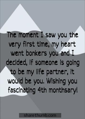 message for a girlfriend monthsary